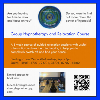 6 Week Group Hypnotherapy and Relaxation Course at St. Werburgh's Community Centre