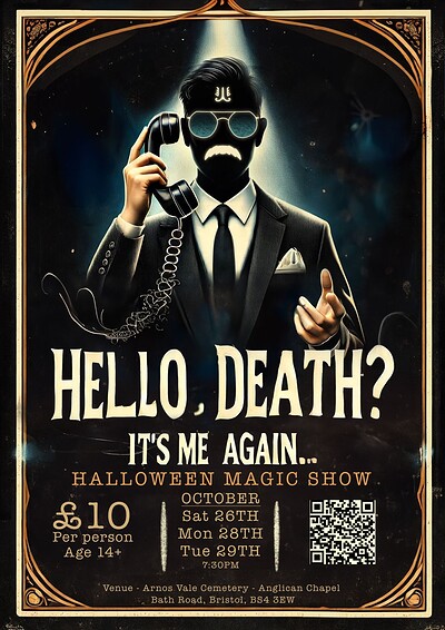 Hello, Death? It’s Me Again- Halloween Magic Show at Arnos Vale Cemetery- Anglican Chapel