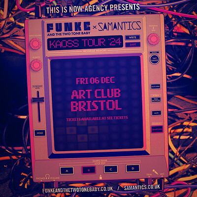 Funke and the Two Tone Baby & Samantics, Bristol at Art Club