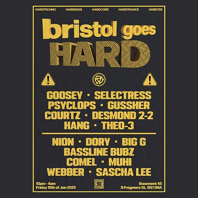 BRISTOL GOES HARD #3 at Basement 45