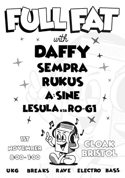 FULL FAT w/ Daffy, Sempra and more at Cloak