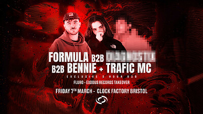 Formula B2B Special Guest B2B Bennie & Trafic MC at Clock Factory