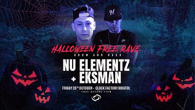 Halloween DNB Rave • Nu Elementz & Eksman at Clock Factory