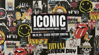 ICONIC - Rock/Grunge/Britpop/Indie + More at Clock Factory