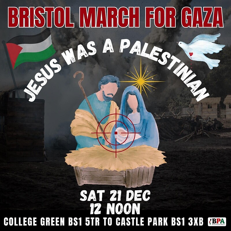 Jesus was a Palestinian at College Green BS1 5TR