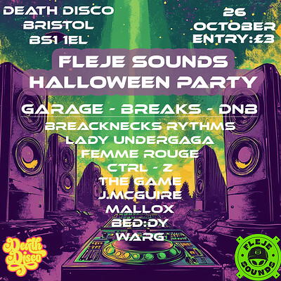 Fleje Sounds Halloween Party at Death Disco