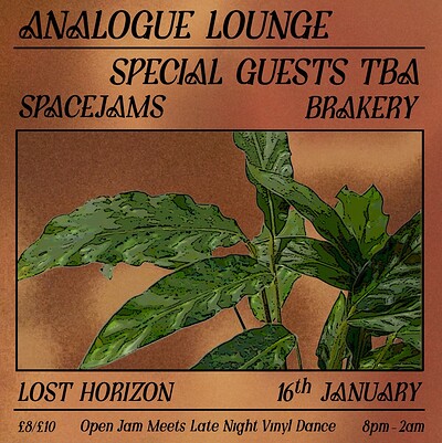 Analogue Lounge w/ Special Guest TBA at Lost Horizon