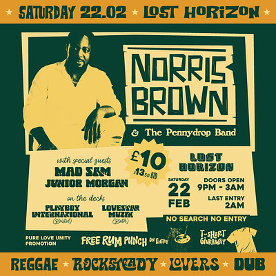 Pure Love Unity Promotion presents Norris Brown at Lost Horizon