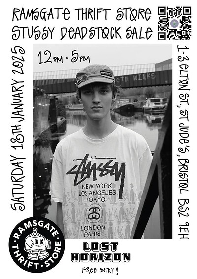 Ramsgate Thrift Store  Stüssy Deadstock Sale at Lost Horizon