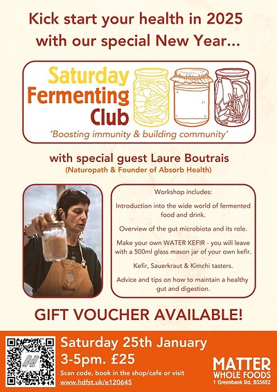 Saturday Fermenting Club - New Year Special at Matter Whole Foods