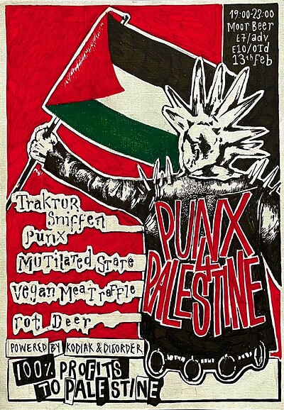 Punx 4 Palestine at Moor Beer Co