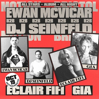 In:Motion Presents - Ewan McVicar b2b DJ Seinfeld at Motion