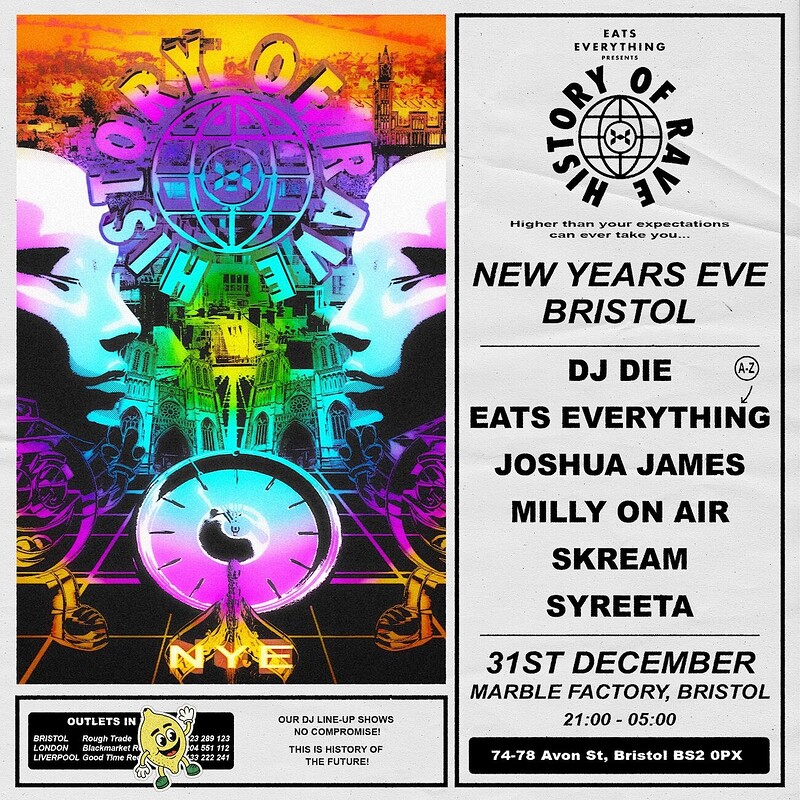 NYE: Eats Everything Presents - History of Rave at Motion