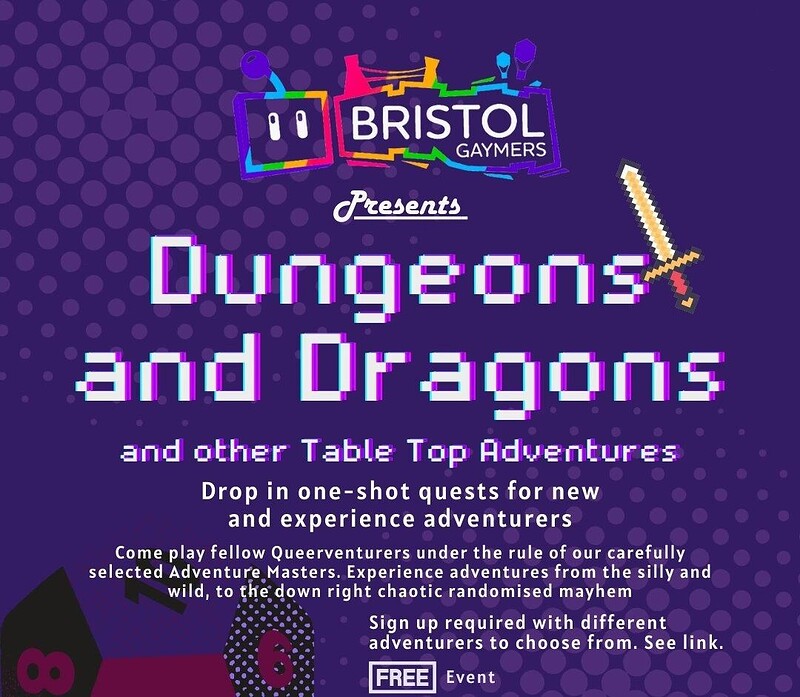 Bristol Gaymers D&D/RPG Evening at Old Market Tavern