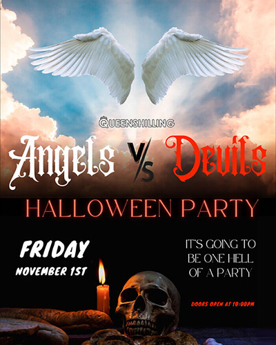 Angels Vs Devils - Halloween Party at Queenshilling, 9 Frgogmore Street, Bristol