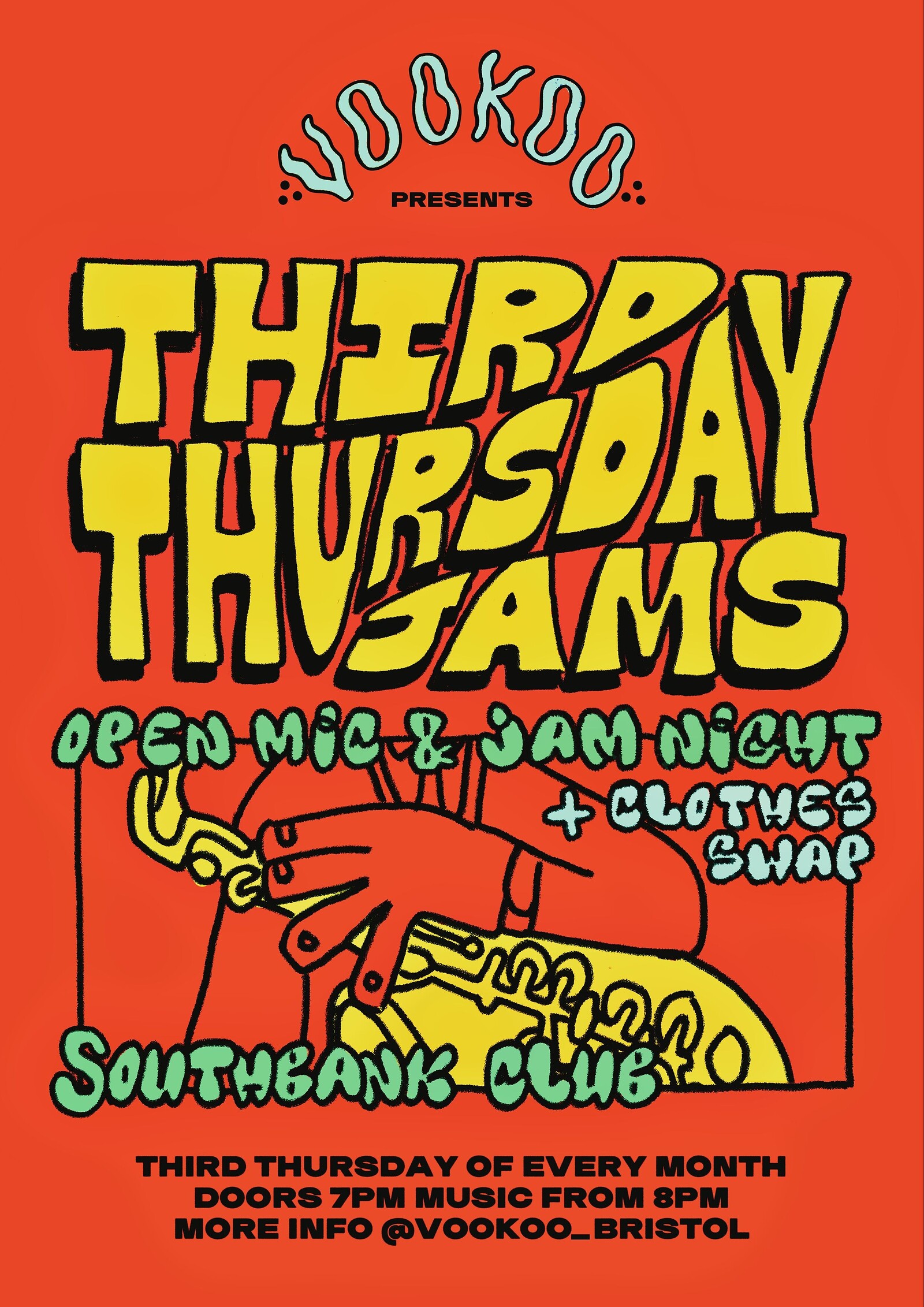 Open Mic + Jam Night + Clothes Swap - TTJ at SouthBank