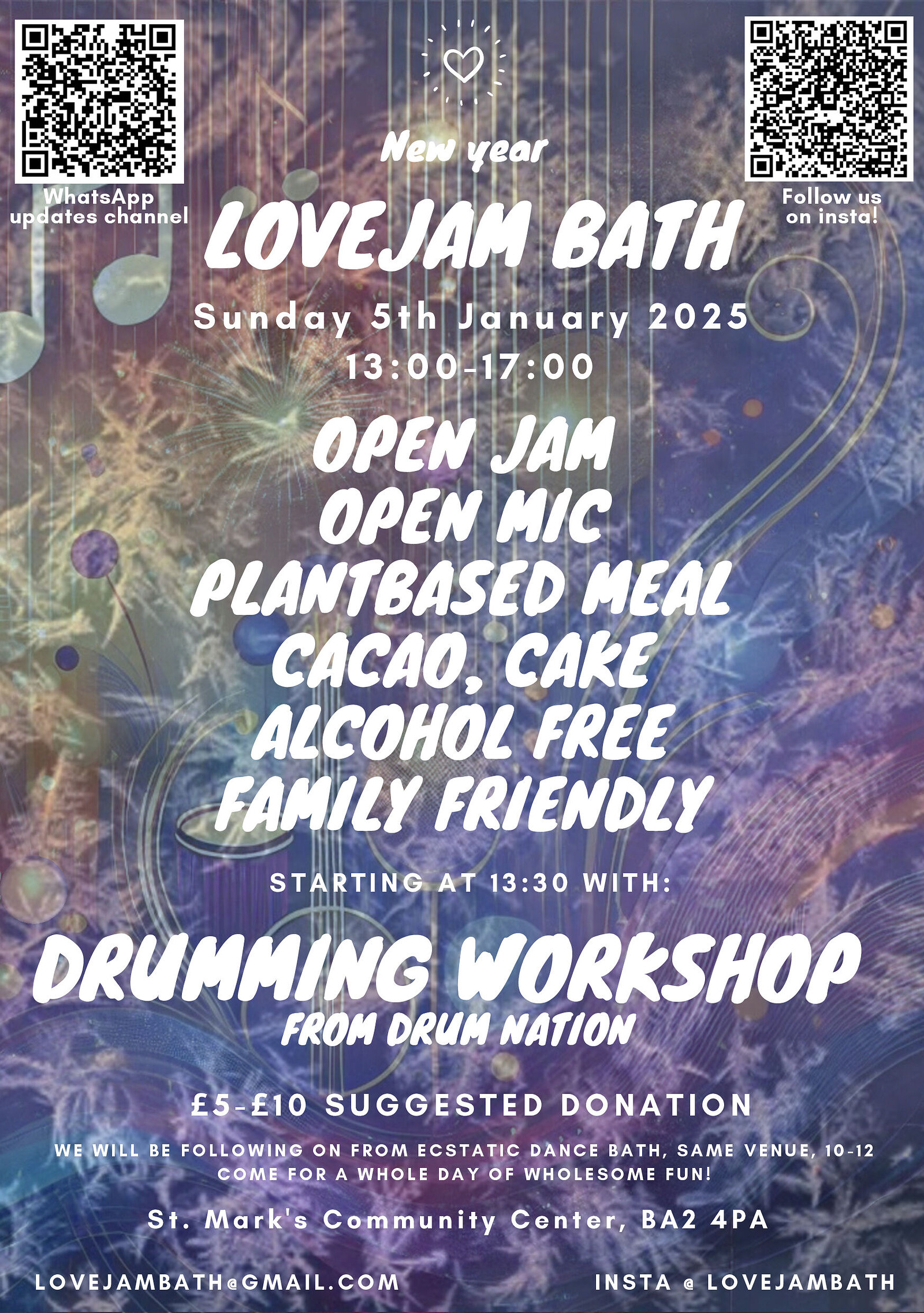 Lovejam Bath at St. Mark's Community Centre, Bath