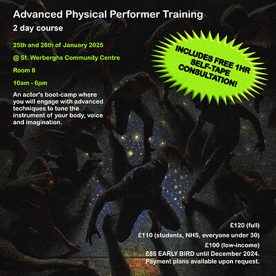 Advanced Physical Performer Training at St Werberghs Community Centre