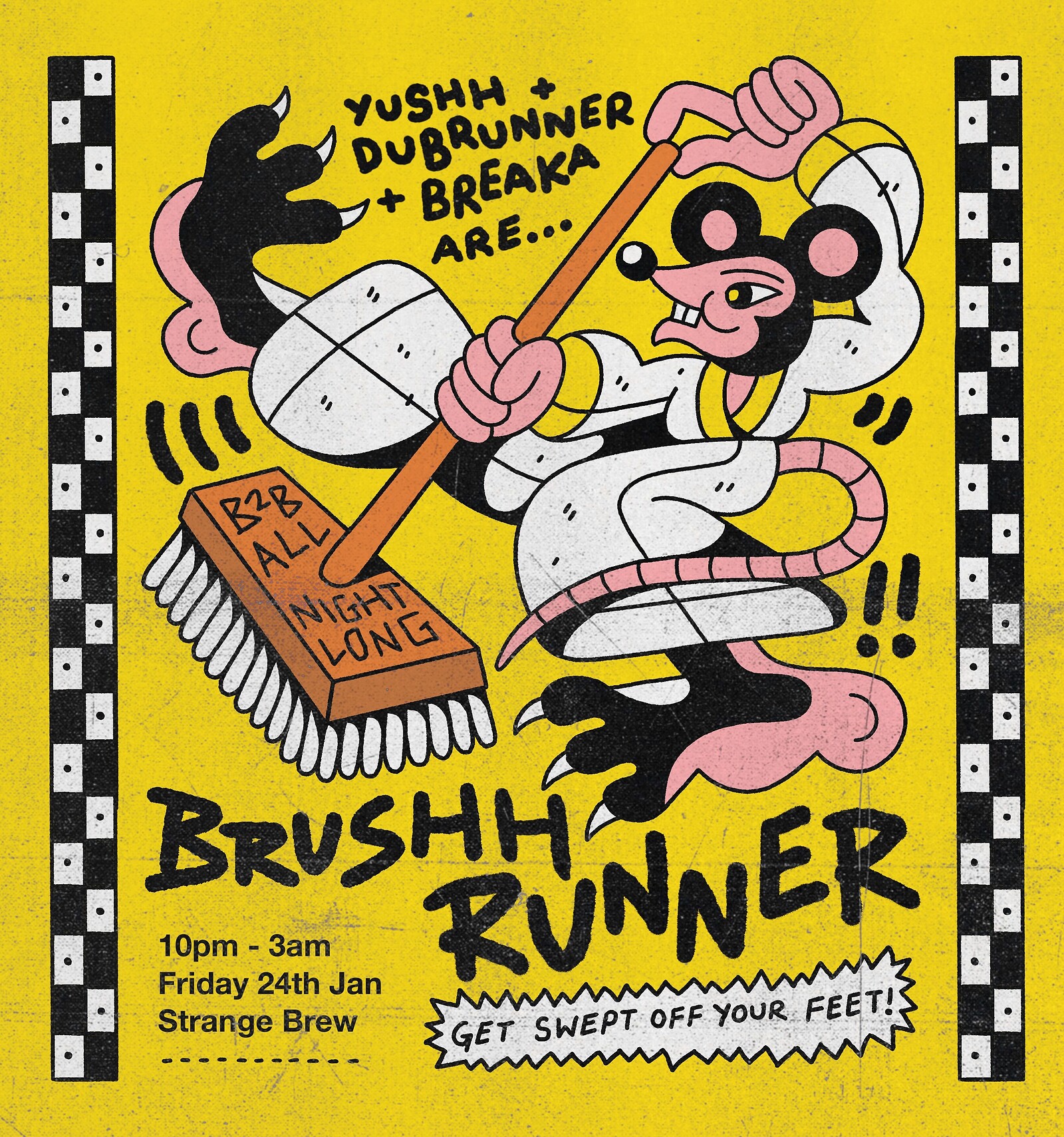 Brushhrunner ALL NIGHT LONG at Strange Brew