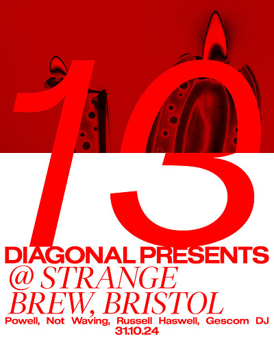 Diagonal '13' w/ Powell, Not Waving, Gescom & more at Strange Brew