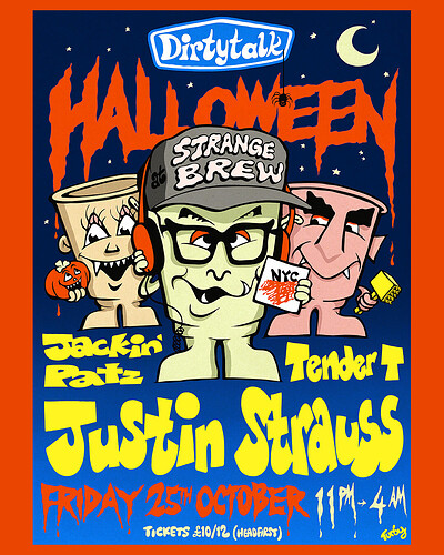 DIRTYTALK HALLOWEEN w/ Justin Strauss at Strange Brew