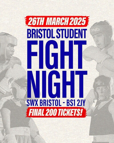 Bristol Student Fight Night 2025 - UWE vs UOB at SWX