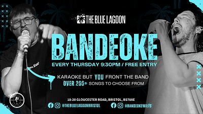 Bandeoke // Karaoke with a band // at The Blue Lagoon