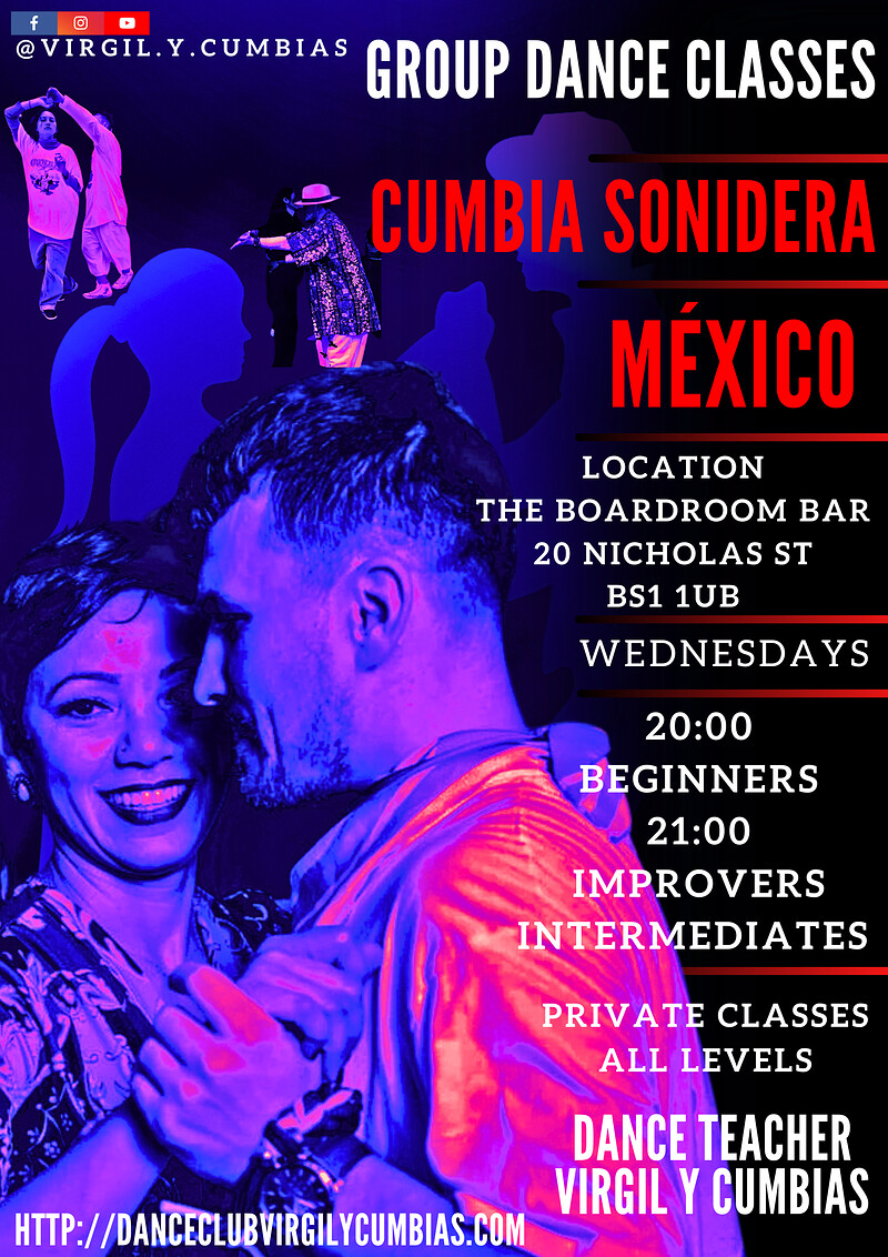 Learn how to dance Cumbia Sonidera at The boardroom