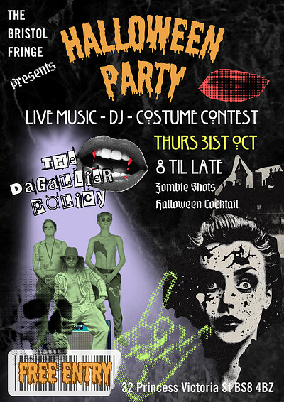 Halloween Party ft. The Dagallier Policy at The Bristol Fringe