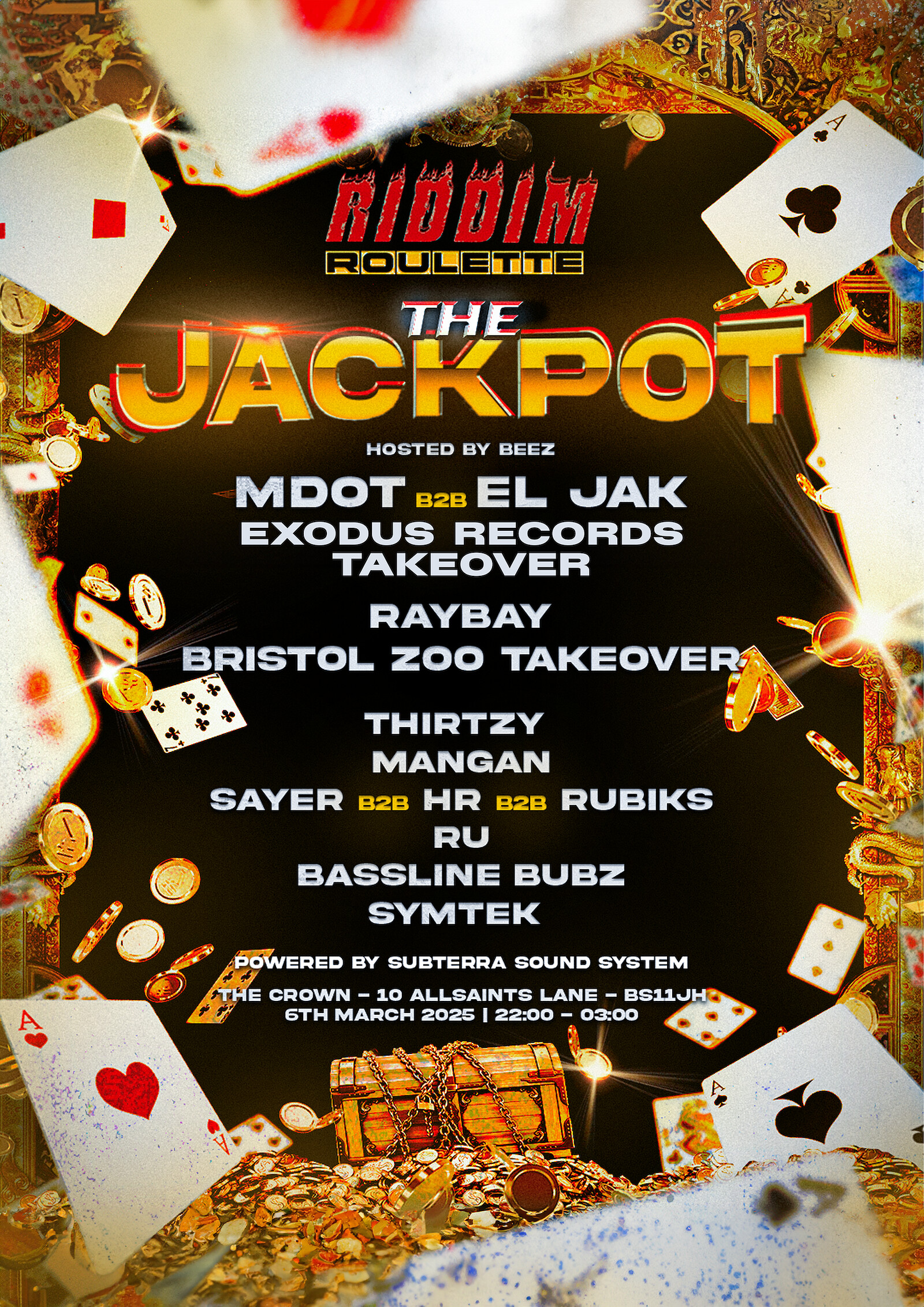 Riddim Roulette Presents: The Jackpot at The Crown