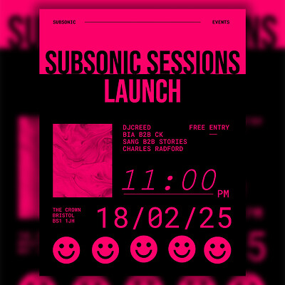 Subsonic Events Launch at The Crown