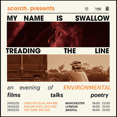 scorch presents: Environmental Film, Talks, Poetry at The Cube