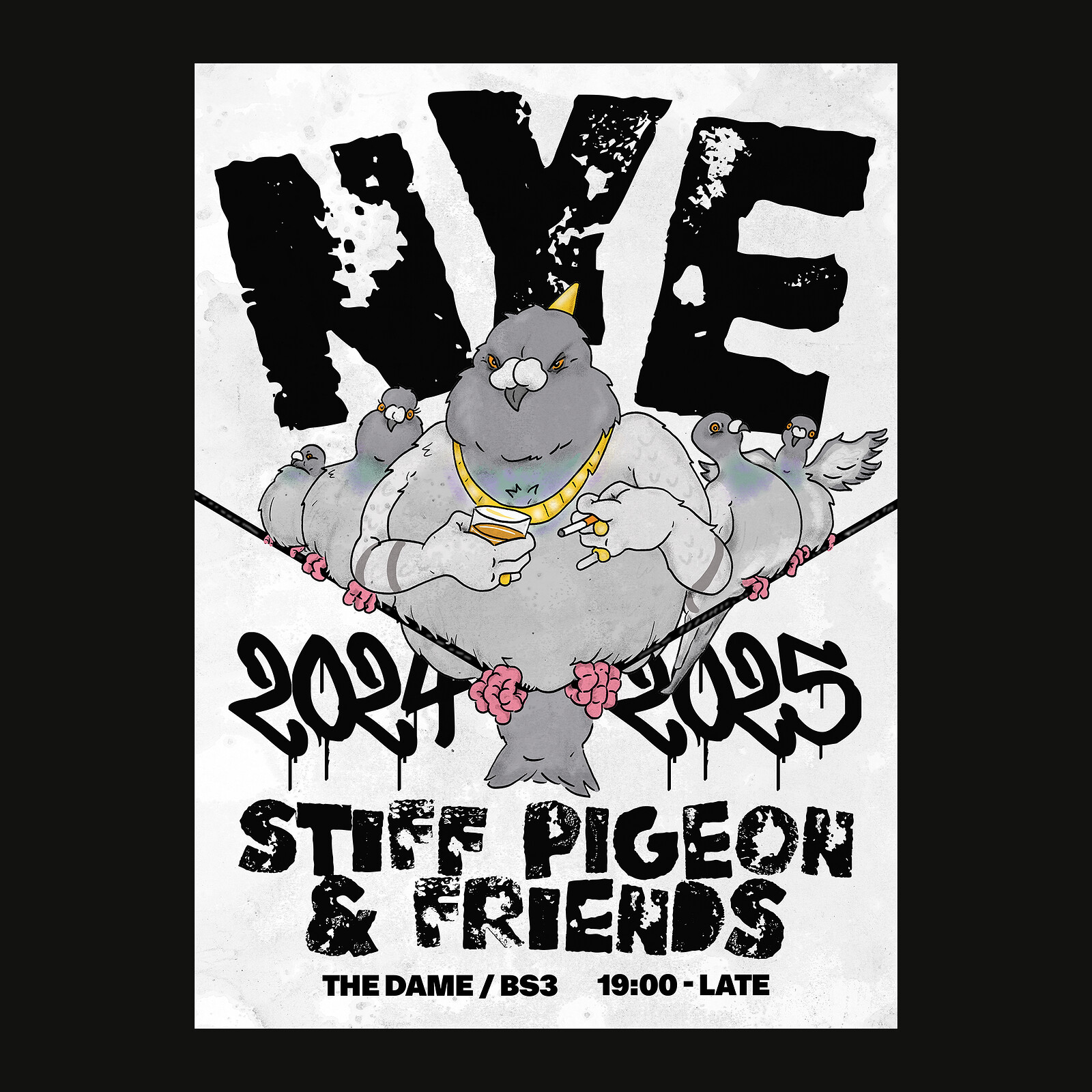 Stiff Pigeon & Friends NYE 2025 at The Dame