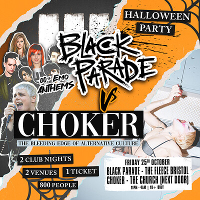 BLACK PARADE VS CHOKER - Halloween Party at The Fleece