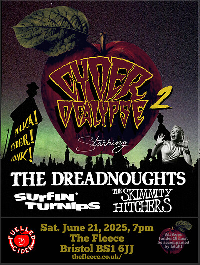 The Dreadnoughts + Skimmity Hitchers + More TBC at The Fleece