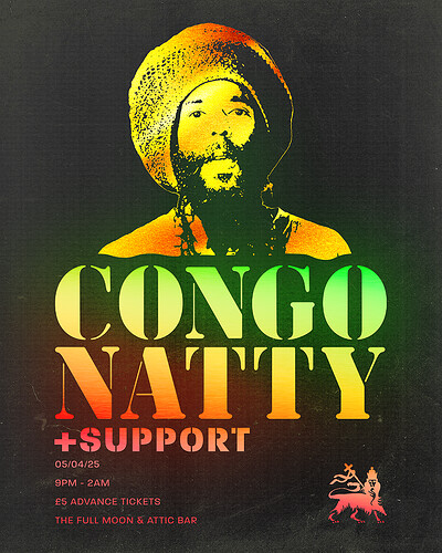 Congo Natty + support | Attic Bar at The Full Moon & Attic Bar