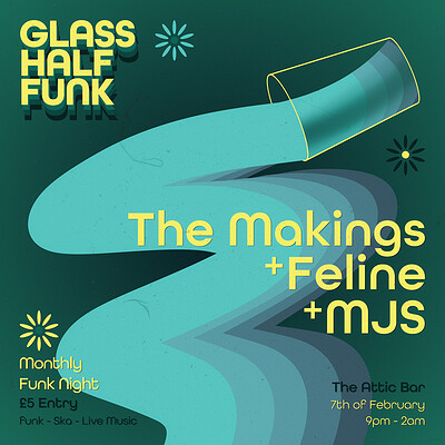 GLASS HALF FUNK - Monthly Funk Night at The Full Moon & Attic Bar