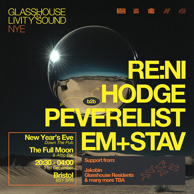 NYE: GLASSHOUSE x Livity Sound at The Full Moon & Attic Bar