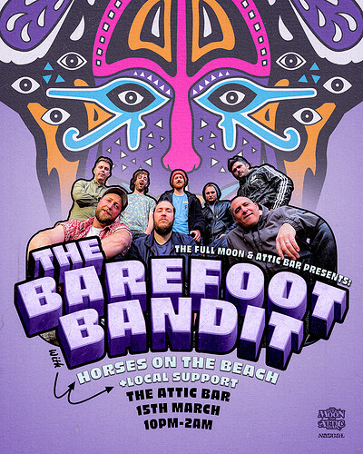 The Barefoot Bandit | Attic Bar at The Full Moon & Attic Bar