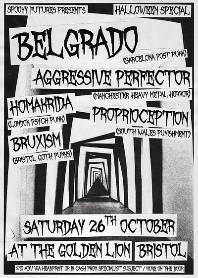 BELGRADO, AGGRESSIVE PERFECTOR, HOMAKRIDA and more at The Golden Lion