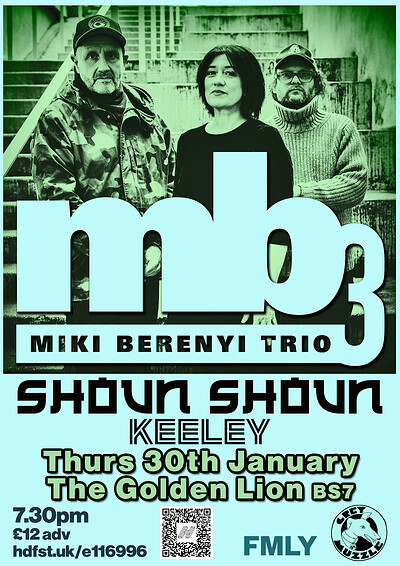 Miki Berenyi Trio + Shoun Shoun + Keeley at The Golden Lion