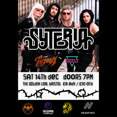 Syteria + Typan + Buried in Bermuda at The Golden Lion