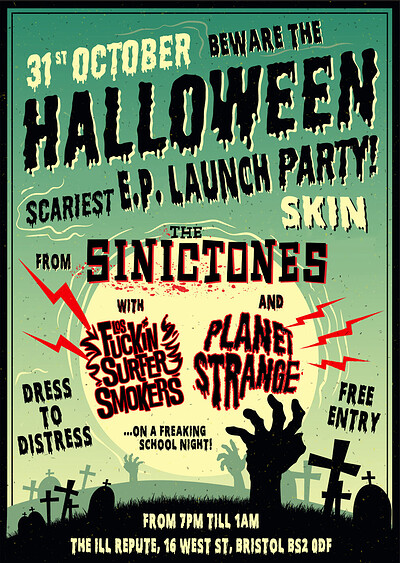 THE SINICTONES HALLOWEEN E.P. LAUNCH PARTY at The Ill Repute