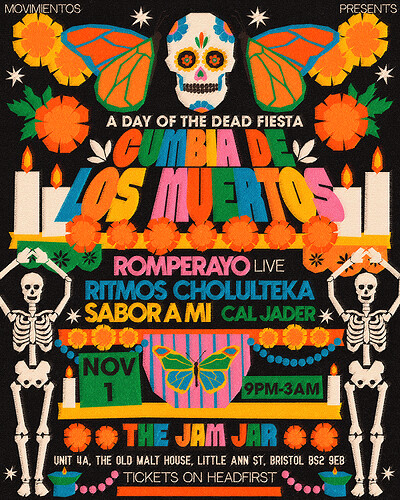 Cumbia de los Muertos - A Day of the Dead Fiesta at The Jam Jar