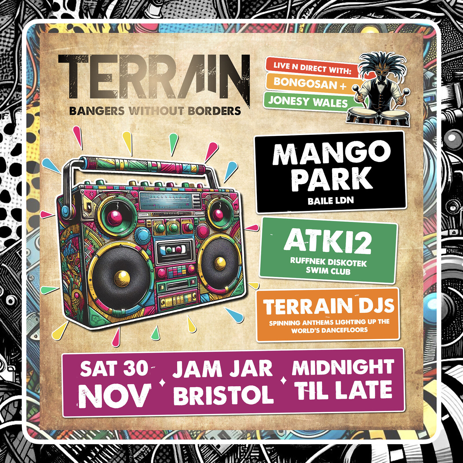 Terrain - Bangers Without Borders at The Jam Jar