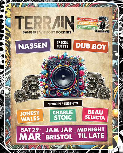 Terrain: Bangers Without Borders at The Jam Jar