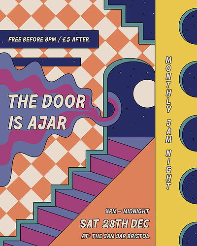 The Door is Ajar - Monthly Jam Night at The Jam Jar