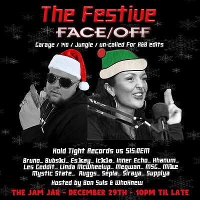 The Hold Tight Records Festive Face Off - £3 Entry at The Jam Jar