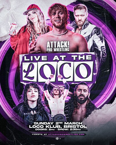 ATTACK Pro Wrestling - At The Loco at The Loco Klub