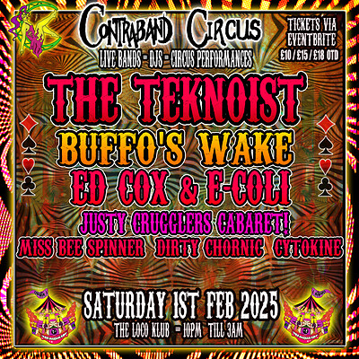 Contraband Circus - The Teknoist / Buffo's wake at The Loco Klub